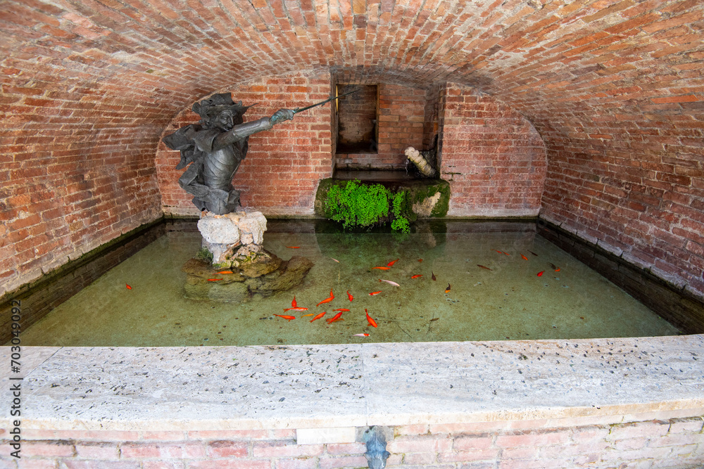 Fototapeta premium San Francesco Fountain - Siena - Italy