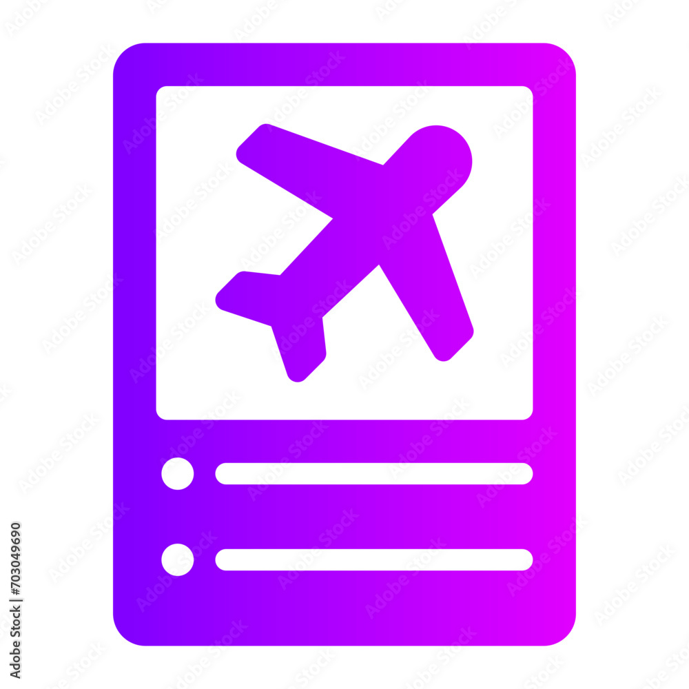 Fototapeta premium checking gradient icon