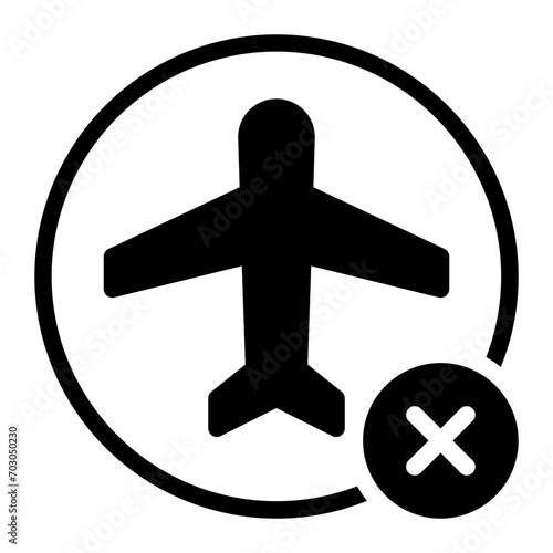 cross mark glyph icon