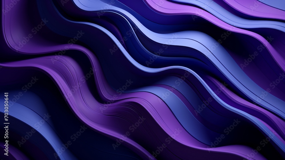 Abstract Waves of Purple and Blue Abstract Waves of Purple and Blue