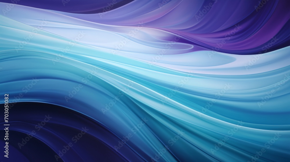 Fototapeta premium Blue and Purple Wavy Lines Background