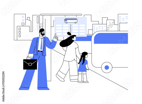 Check timetable abstract concept vector illustration.