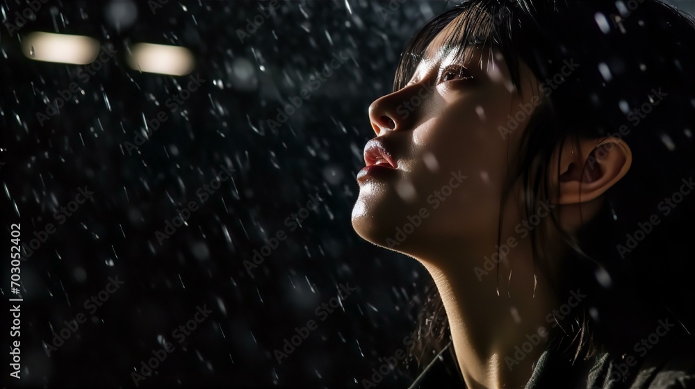 大雨の中で号泣する女性(泣く・悲しい・辛い)
大雨の中で号泣する女性(泣く・悲しい・辛い)