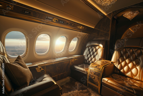 first-class cabin opulence and panoramic views