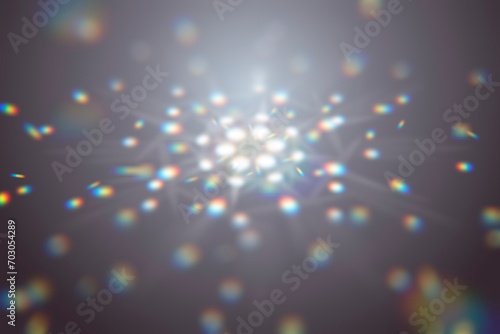 Reflection of sparkling prismatic light Background Illustration. close view photo