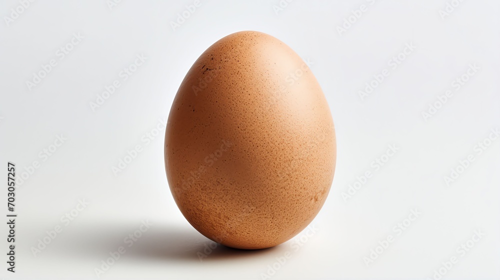 a large brown egg on a white background a large brown egg on a white background