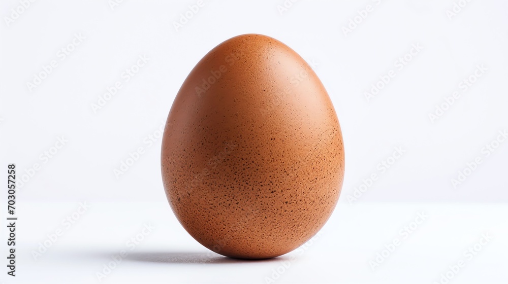 a large brown egg on a white background a large brown egg on a white background