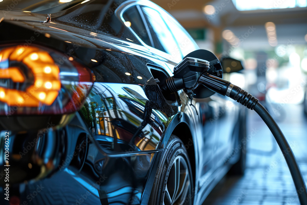 Refuelling of modern hydrogen-fueled car Refuelling of modern hydrogen-fueled car