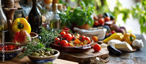 Mediterranean diet foods promoting better health photo