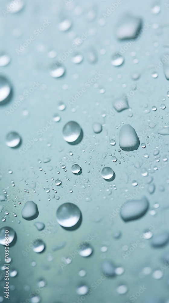 A close up of water droplets on a glass surface A close up of water droplets on a glass surface