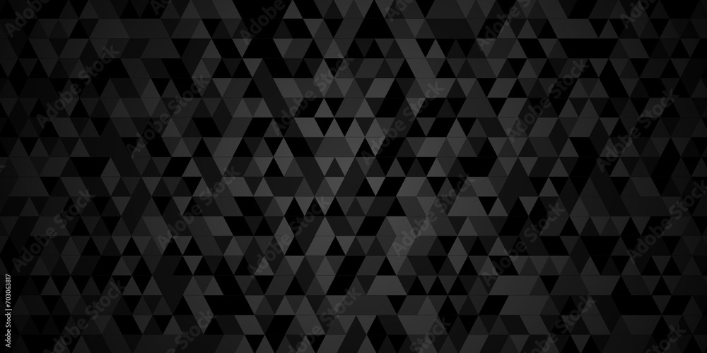 Abstract Black and gray square triangle tiles pattern mosaic background. Modern seamless geometric dark black pattern low polygon and lines Geometric print composed of triangles. Abstract Black and gray square triangle tiles pattern mosaic background. Modern seamless geometric dark black pattern low polygon and lines Geometric print composed of triangles.