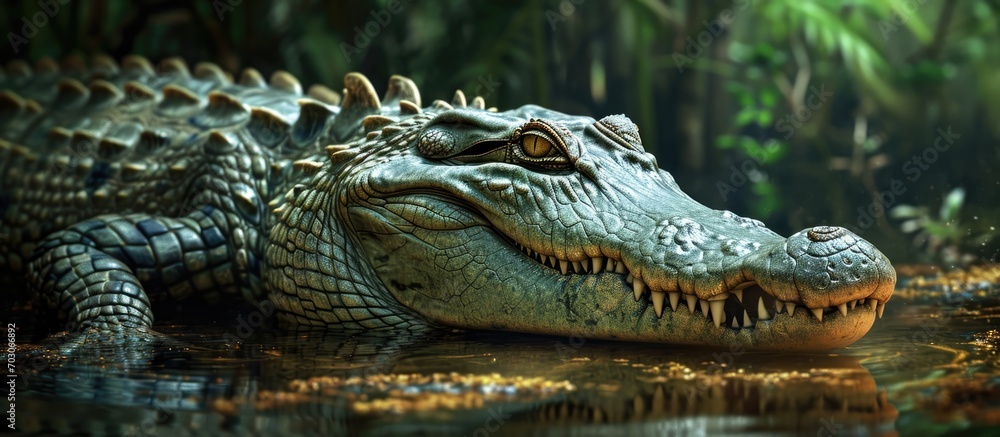 Obraz premium Wild crocodile