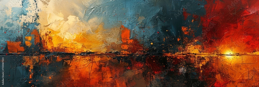 Obraz premium Contemporary Artwork Modern Design Collage Made, Background Image, Background For Banner, HD