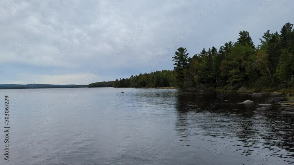 Panorama of Islands Lake in Frontenac National Park (Quebec, Canada). Panorama of Islands Lake in Frontenac National Park (Quebec, Canada).
