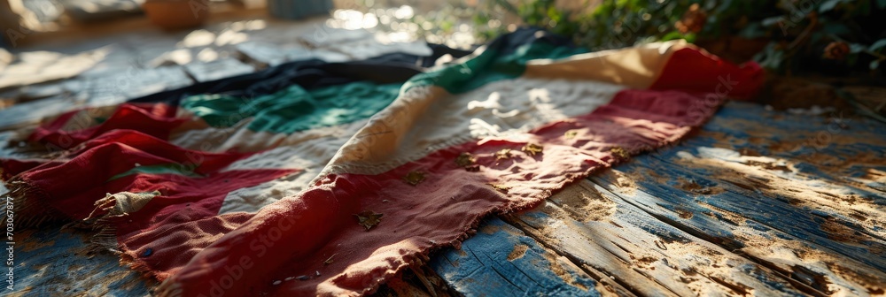 Jordan National Flag Cloth Fabric Waving, Background Image, Background For Banner, HD
