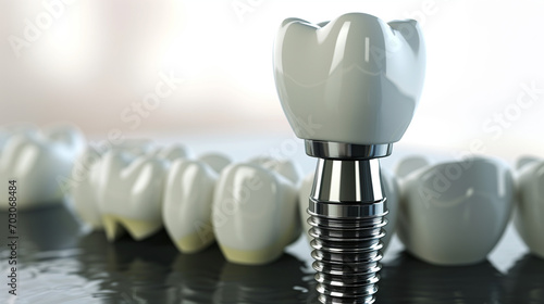 Dental Implant Model Showcasing Advanced Tooth Replacement Technology