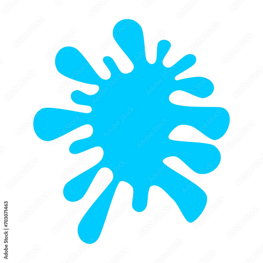 blue simple splash flat element blue simple splash flat element