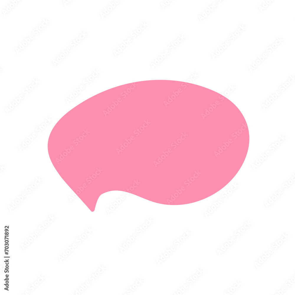 Vector speech bubble on white background Vector speech bubble on white background