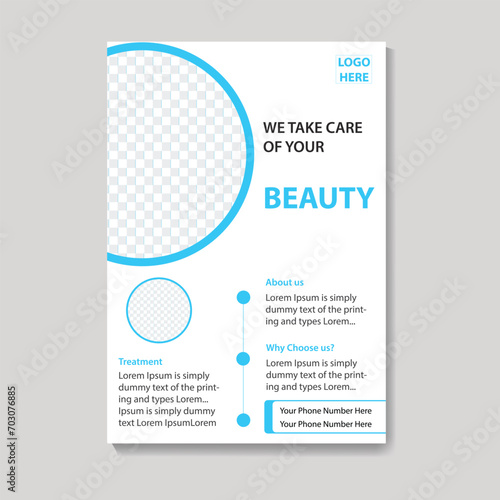 New Beauty Flyer Template Design.