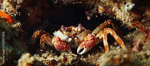 Reef hiding crab - Plagusia chabrus.