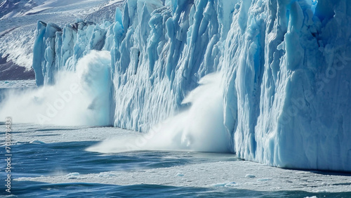 Vanishing Ice Extensive Glacial Calving in Arctic Ocean Stark Reminder of Climate Change