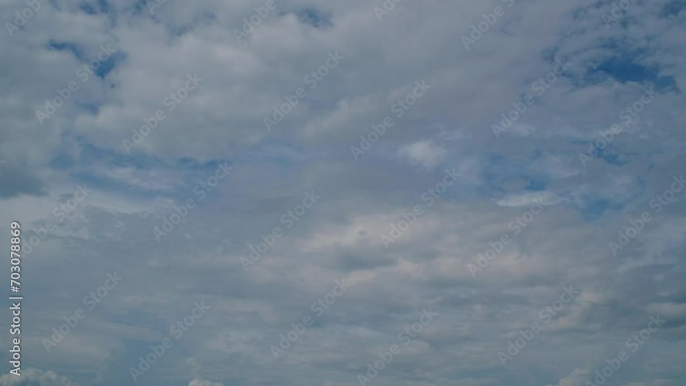 Blue sky with fluffy cloud time lapse on a sunny day 4k footage. Blue sky with fluffy cloud time lapse on a sunny day 4k footage.