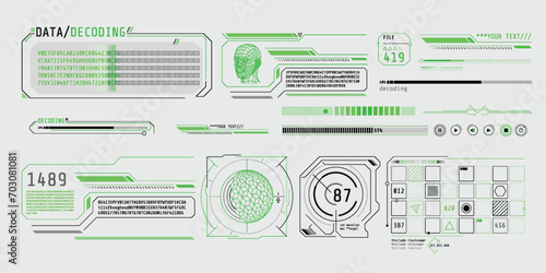 HUD interface design for decoding big data.