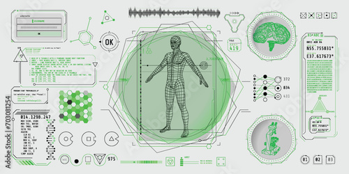 HUD interface design for decoding big data.