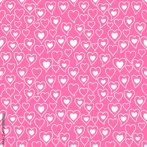 seamless pattern with hearts