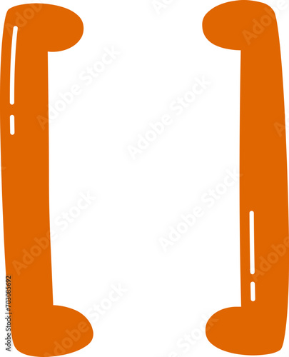 Cute Mathematic Sign Symbol Brackets [], Math Subject Education