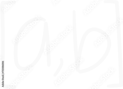 Cute Math Closed Interval Symbol [a,b], Mathematics Subject Education