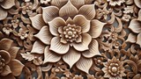 Detailed and intricate flower pattern showcasing craftsmanship