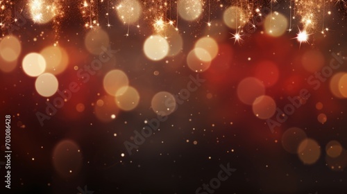 Magic of the holidays through elegantly composed background with copy space