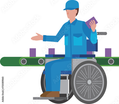 障がい者雇用のイメージイラスト