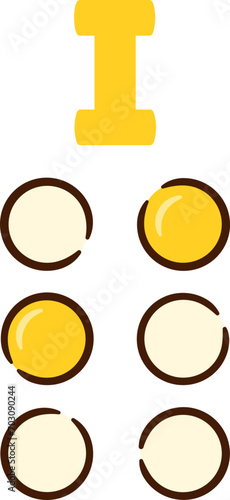 Font I Braille Capital Alphabet Letter Uppercase