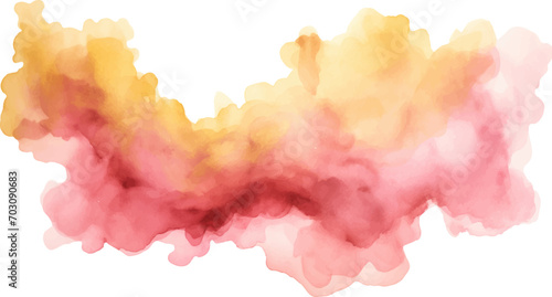 watercolor pink gold background