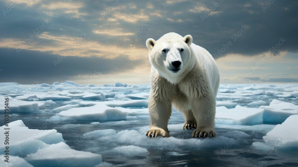 Capture the Impact of Global Warming on Polar BearsCreate that