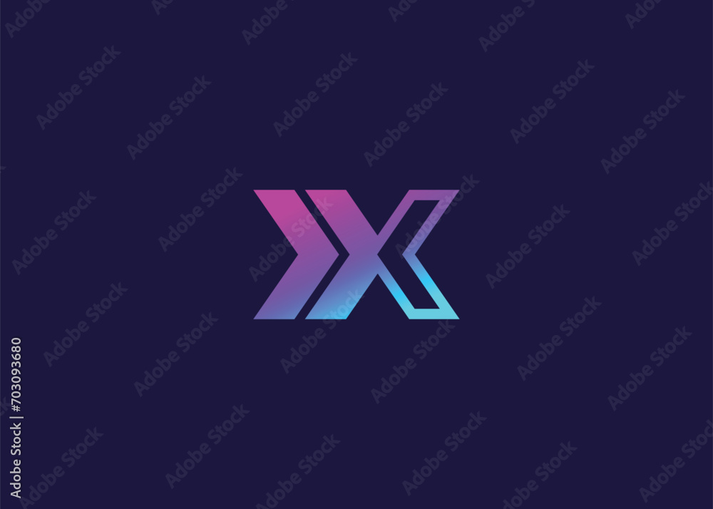 Letter X Technology vector monogram logo design template. Letter X molecule, Science and Bio technology Vector logo Letter X Technology vector monogram logo design template. Letter X molecule, Science and Bio technology Vector logo