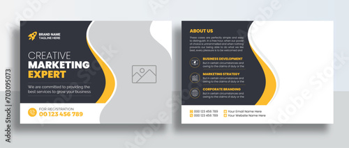 Corporate Postcard or Eddm postcard design template, Corporate Business Postcard Template Design, Simple and Clean Modern Minimal Postcard Template, Business Postcard Layout	