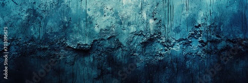 Background Grunge Texture in the Color Classic Blue created with Generative AI Technology photo