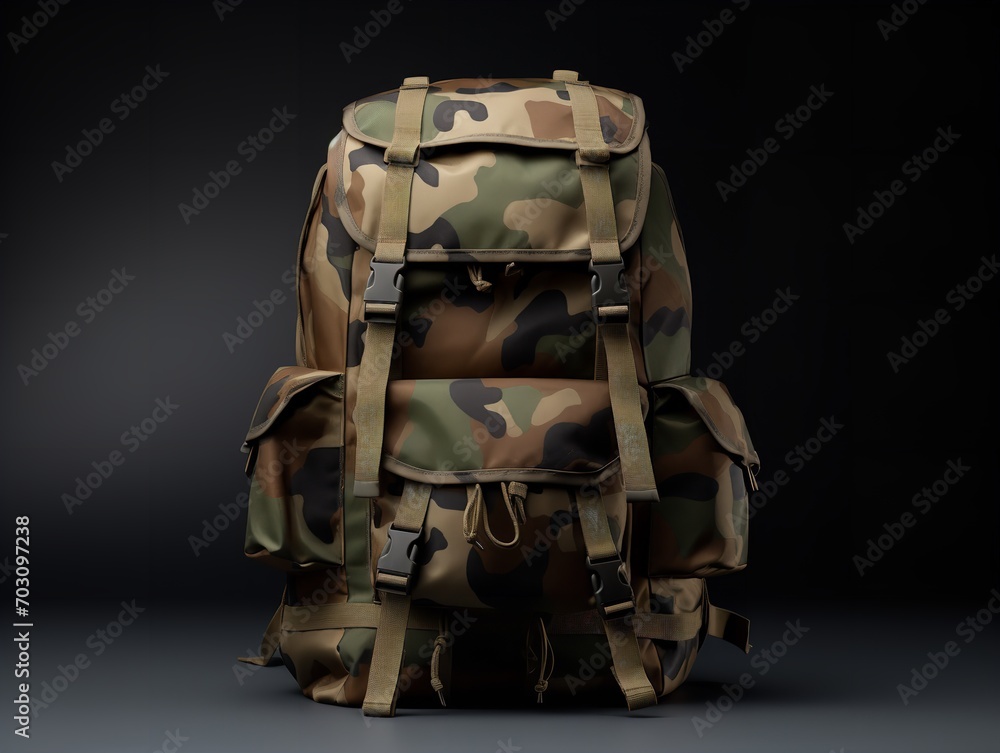 Trendy Backpack Mockup for Fashion and Travel - AI Generated Trendy Backpack Mockup for Fashion and Travel - AI Generated