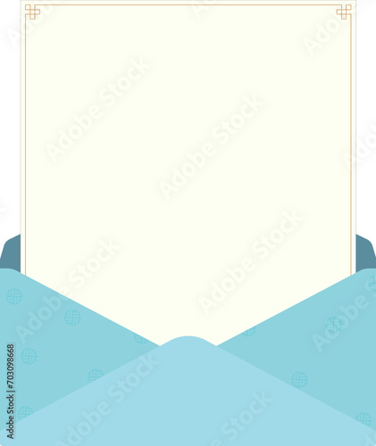 korean korean traditional envelope letterpaper한국의 전통적인 편지지 봉투
