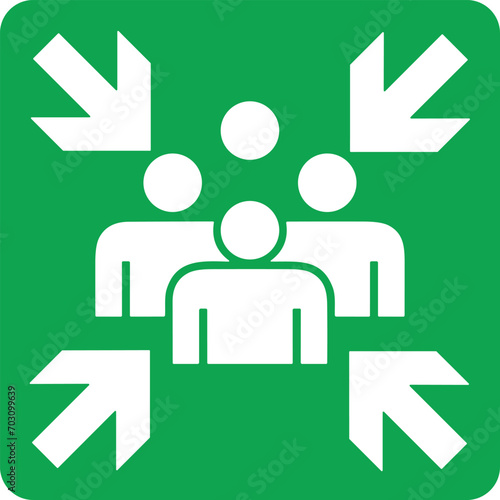 Assemble Area sign | Evacuation assembly point | Emergency Assemble area