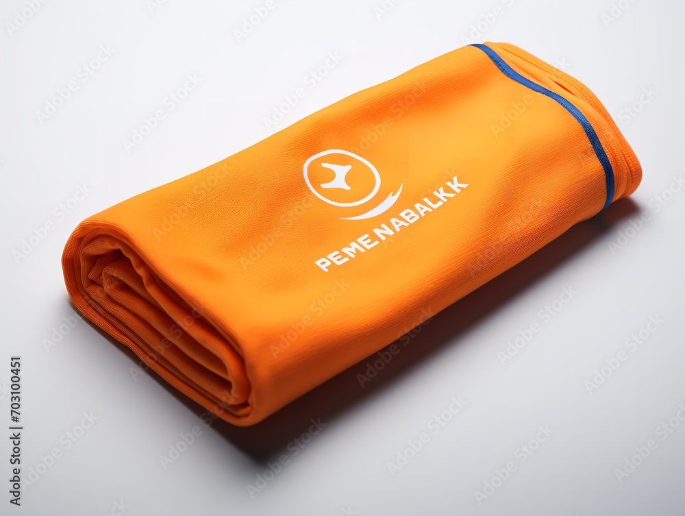 Naklejka premium Functional Gym Towel Mockup for Fitness and Sports - AI Generated