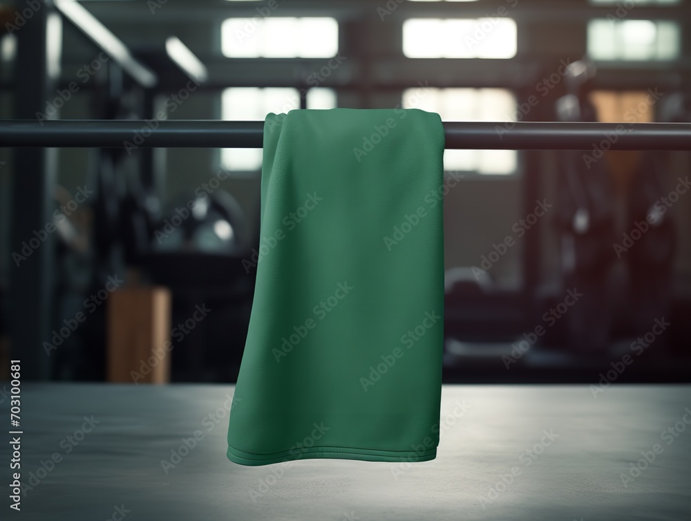 Functional Gym Towel Mockup for Fitness and Sports - AI Generated