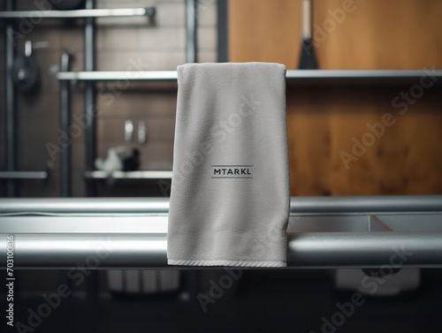 Functional Gym Towel Mockup for Fitness and Sports - AI Generated
