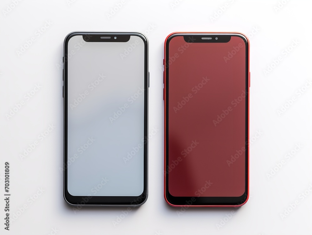 Modern Mobile Phone Mockup for App Display - AI Generated Modern Mobile Phone Mockup for App Display - AI Generated