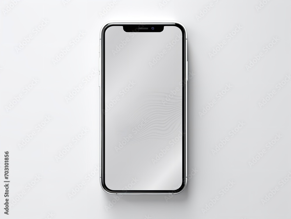 Modern Mobile Phone Mockup for App Display - AI Generated Modern Mobile Phone Mockup for App Display - AI Generated