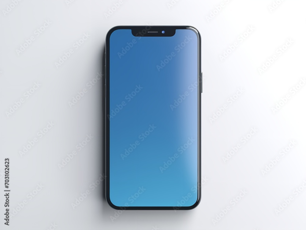 Modern Mobile Phone Mockup for App Display - AI Generated Modern Mobile Phone Mockup for App Display - AI Generated