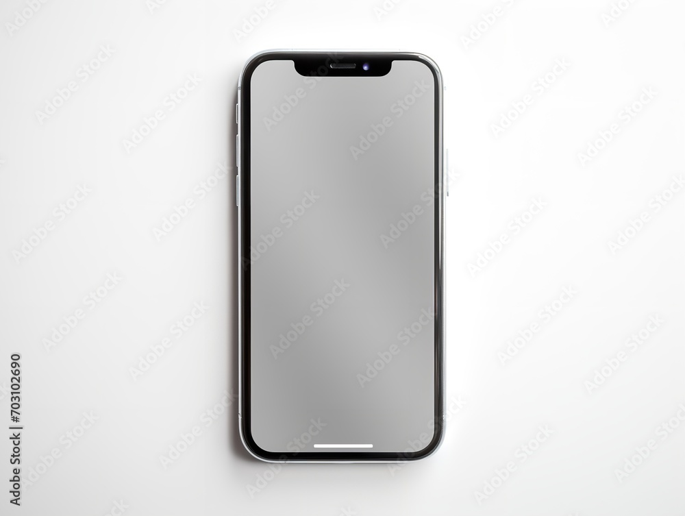Modern Mobile Phone Mockup for App Display - AI Generated Modern Mobile Phone Mockup for App Display - AI Generated